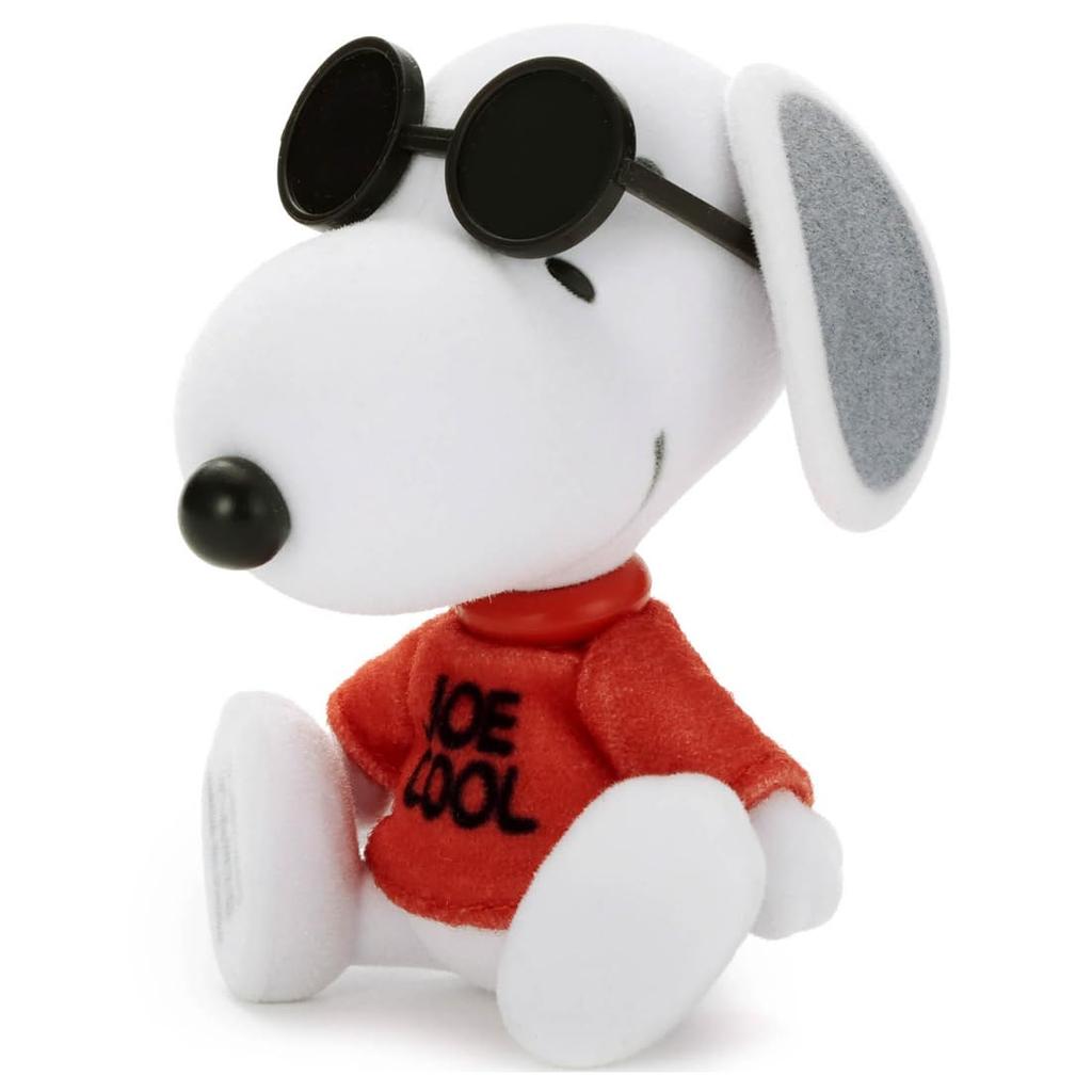Takara Tomy Arts Peanuts Action Beflocktes Maskottchen Snoopy Plüsch ca. 8 cm groß (Joe Cool) Spielzeug,