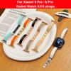 Modeschmuck Schnalle Metall Leder Armband Riemen für Xiaomi Mi Band 8 Pro/9 Pro Redmi Watch 4/5/6 Luxus Ersatzarmband