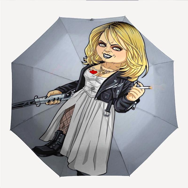 Chucky Fashionable Automatic Opening/Closing Folding Umbrella. Portable and Foldable, Ideal for Gift, Travel, and Daily Use.