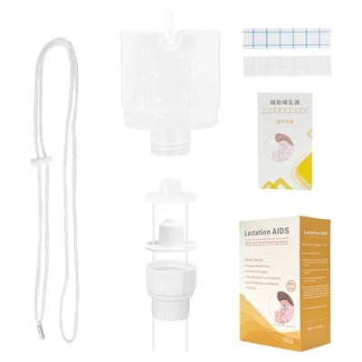 Assistant d'Alimentation pour Bébé pour Nouveaux Parents, Outil d'Allaitement en Silicone Doux, Aide à la Lactation, Aspiration Réglable, Assistant d'Allaitement