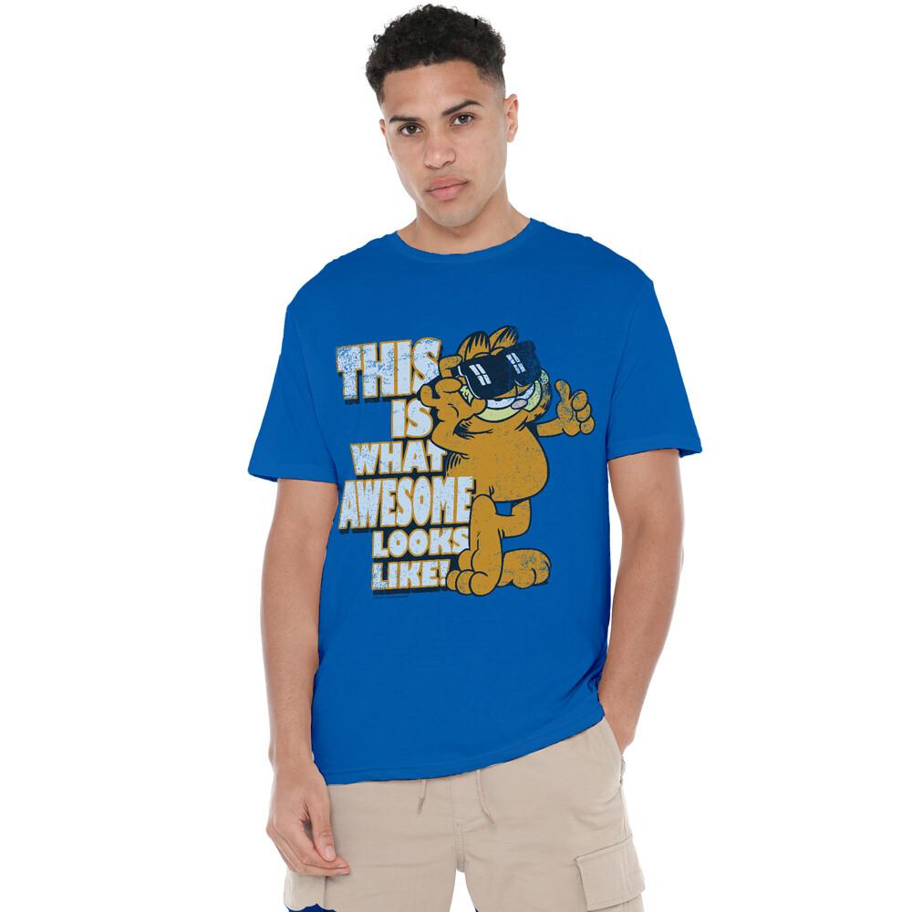 Garfield Awesome T-Shirt S-2XL, Royal Blue Unisex T-Shirt XXL