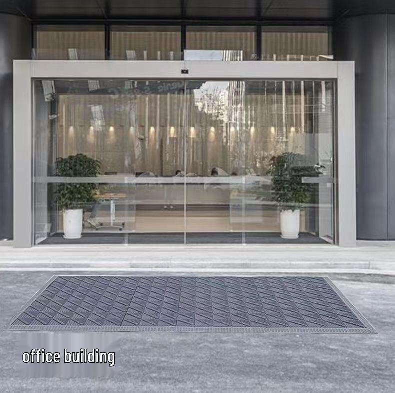 Commercial Anti-Slip Door Mat: Durable, Interlocking, Wear-resistant, Mud Scraper for Hotel & Office Entrances.