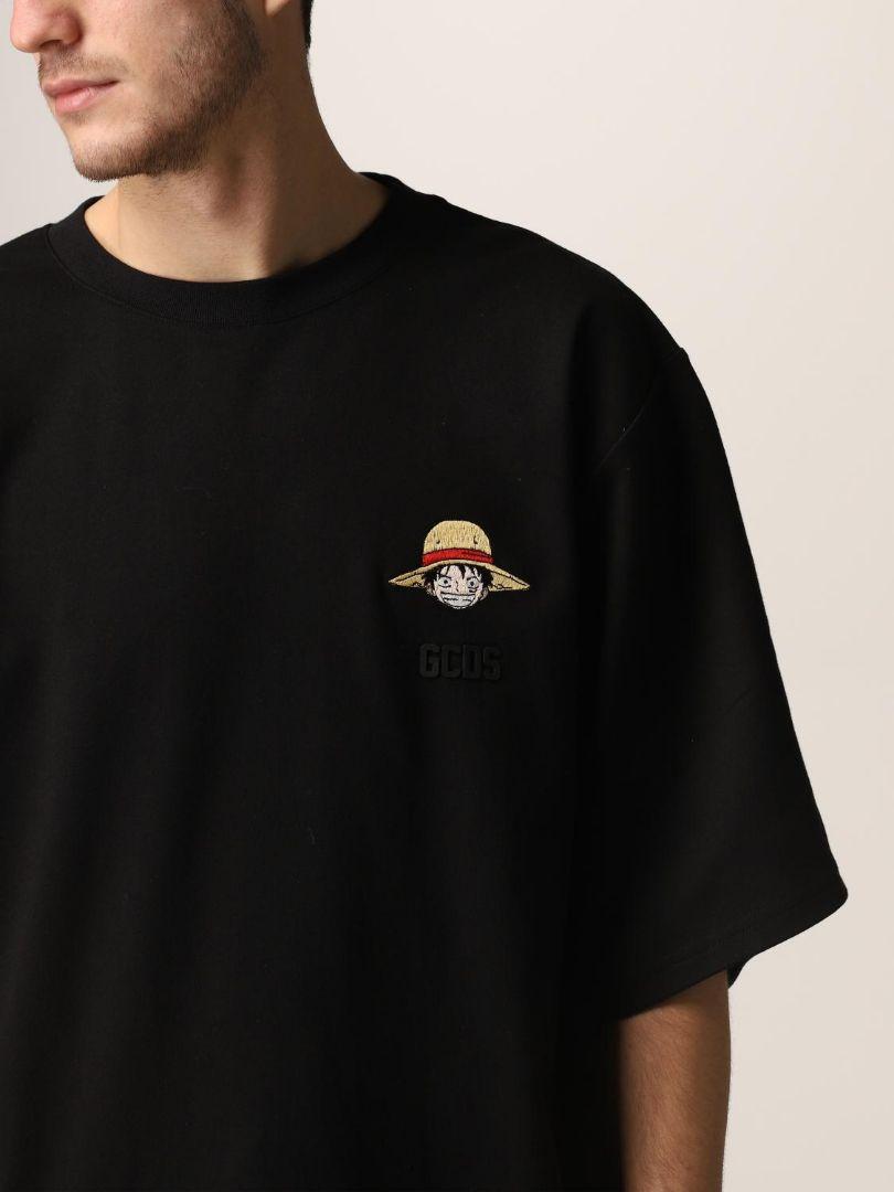 

[USED] Extremely rare! ONE PIECE x GCDS Luffy embroidered oversized T-shirt