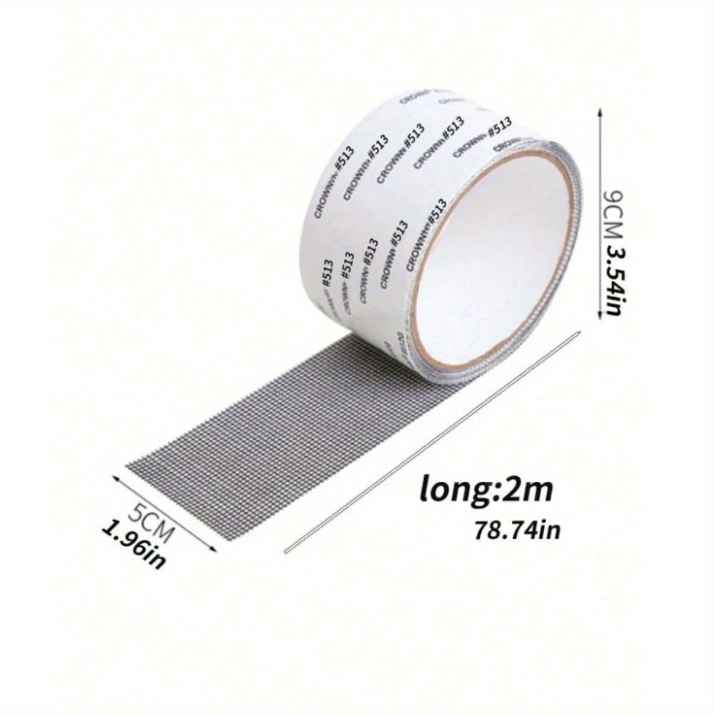 1Roll Screen Repair Subsidy Glass Tape,Covering Wire Mesh Tape,Window Screen Repair Kit Tape for Screen Door Tears and Window Screen