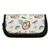 Pencil Pouch Multi Compartment Metal Zipper 300D Polyester with Dual Compartments for Pens Ruler Eraser Scissors for School Study