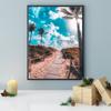 5D DIY Coastal Landscape Diamond Painting Rhinestone Picture Full Diamond Embroidery Gift Mosaic Decoration Cross Stitch Kit