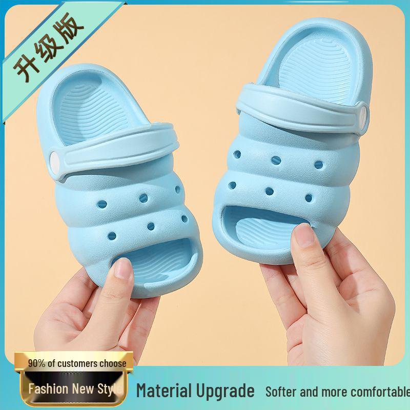 Kids' Soft Summer Indoor Slippers - Lightweight Crocs for Toddlers and Children