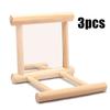 Bird Mirror Wooden Interactive Play Toy With Perch For Small Parrot Budgies Parakeet Cockatiel Conure Lovebird Cage Accessories