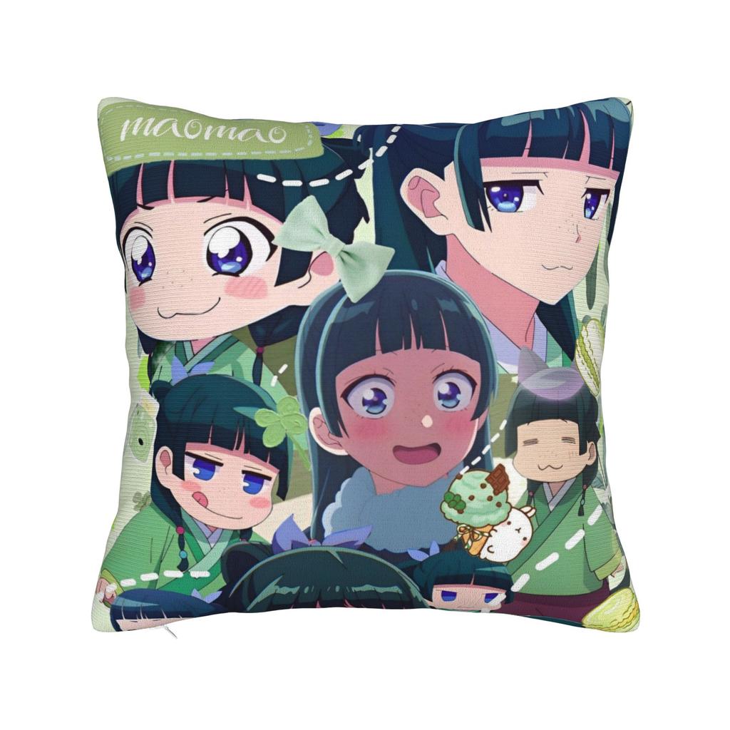 The Apothecary Diaries Maomao Pillowcase Soft Polyester Cushion Cover Decor Cartoon Anime Throw Pillow Case Cover Bed Zipper