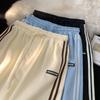 New Simplicity Sports  Shorts Summer Loose Elastic Waist Straight Ladies Lacing Oversized Women's Clothing