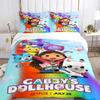 Gabby's dollhouse Kawaii 3D NEW Duvet Cover Pillowcase Bedding Set Adult Girl Bedroom Decoration Children Single Double Large