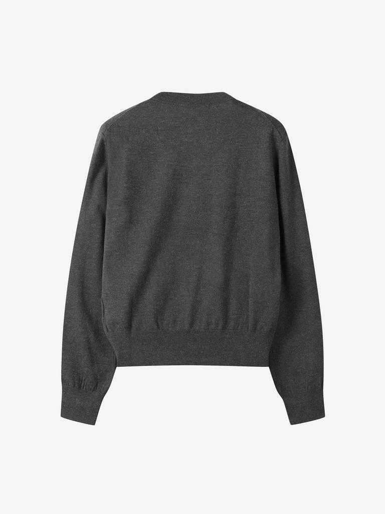 LUVM Basic Kint Pullover_Charcoal Gray