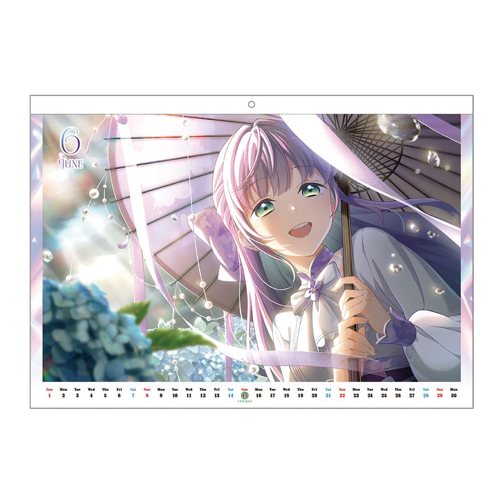 Kadokawa Love Live Hasunozora Girls' Academy School Idol Club Calendar 2025 Approx. 36.4 X 51.5 Cm Paper
