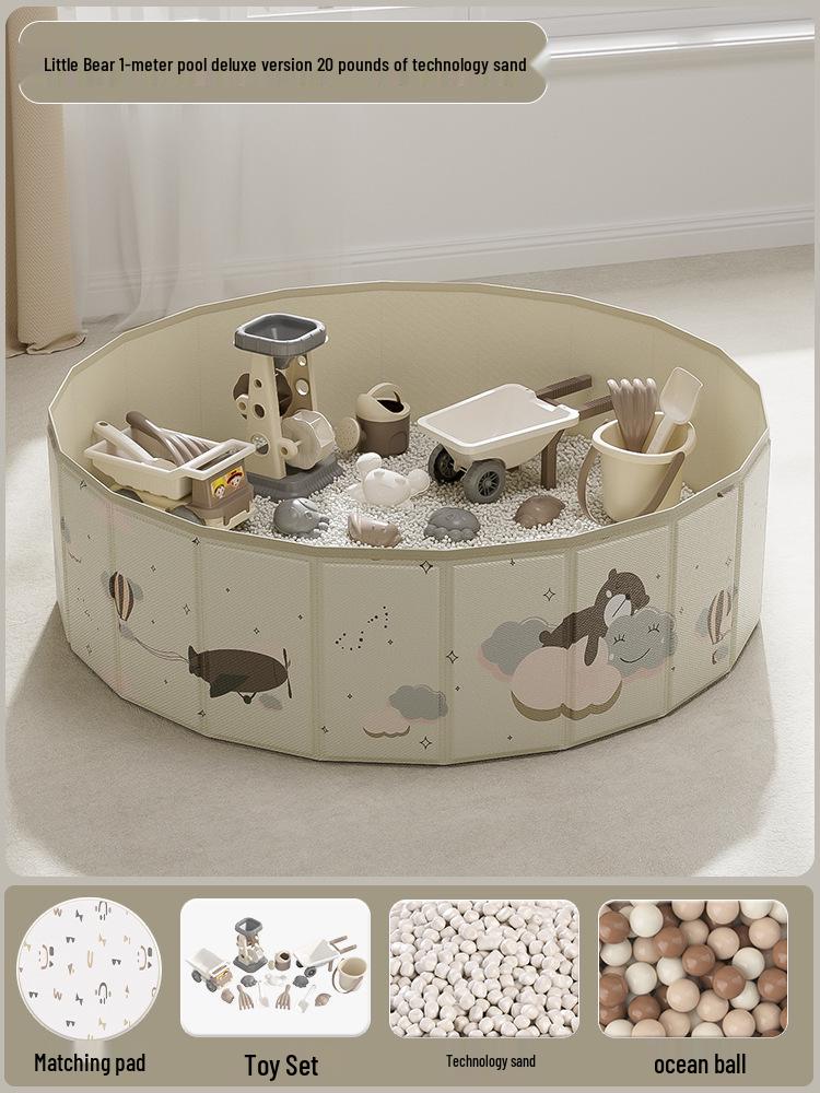Children's Cassia Seed Sandbox Set - Indoor Play Sand, Shovel, & Digging Tools