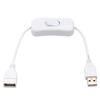 Durable PVC USB Cable USB Connection Rocker Switch USB Extension Switch Control On/Off Switch LED Desk Lamp