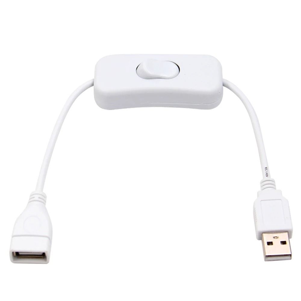 Durable PVC USB Cable USB Connection Rocker Switch USB Extension Switch Control On/Off Switch LED Desk Lamp