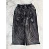Millennium Ghost Jeans High Street Spider Embroidery Streetwear Gothic Oversized Baggy