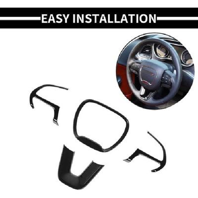 4PCS Steering Wheel Cover Trim Bezel Decor For Dodge Charger Challenger Durango
