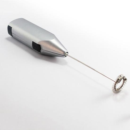 Lebensmittelechter Schnellschäumender Batteriebetriebener Milchaufschäumer Mini Edelstahl Getränkemixer Küchenzubehör
