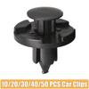 10/20/30/40/50 Pcs Car Rivet Clip Auto Bumper Fender Push Clips 8mm Retainer Plastic Car Fastener Black Universal Vehicle Clip