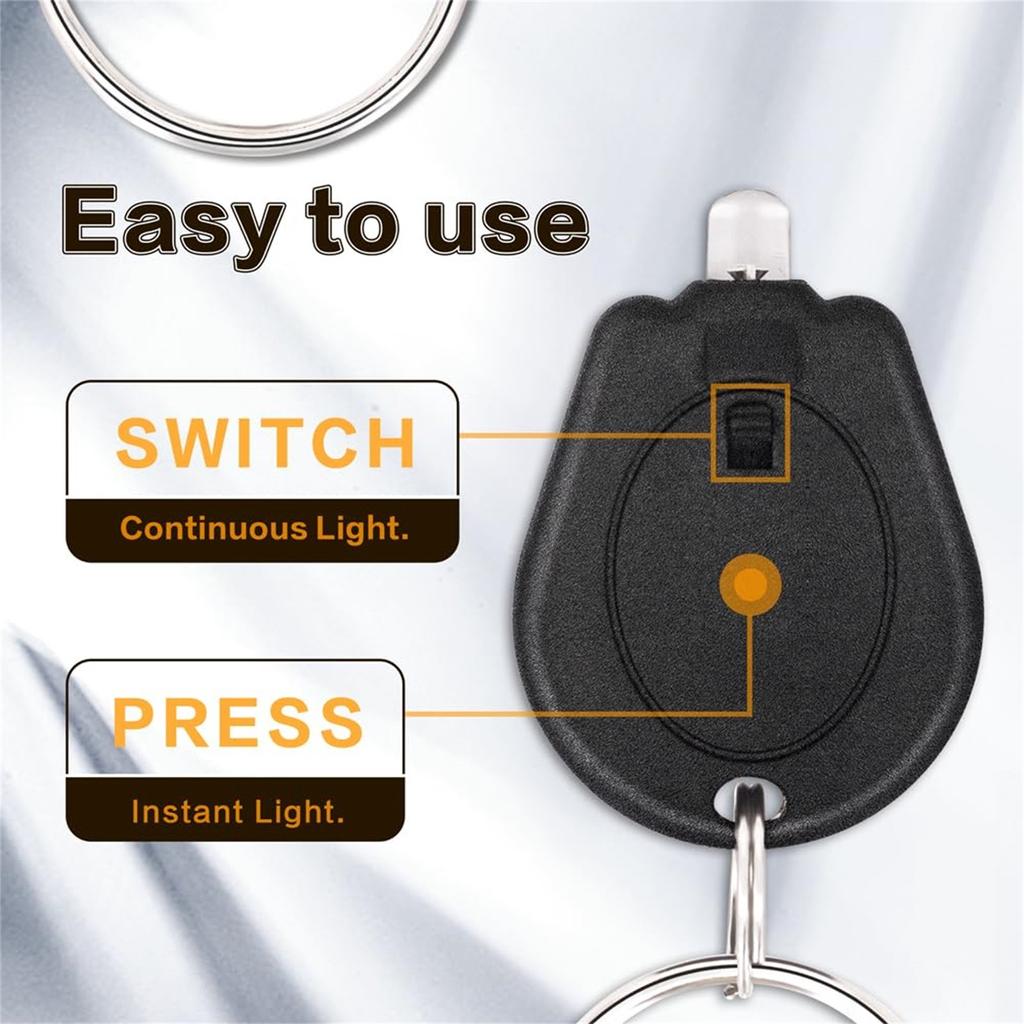 LED svítilna na klíče, malá svítilna na klíče, přenosná LED svítilna na klíče pro venkovní aktivity nouzové světlo