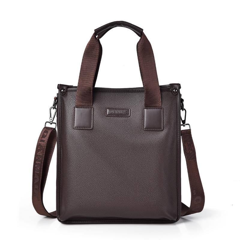 

Мужская сумка вертикальный портфель мужская сумка деловая сумка рюкзак новый узор личи мессенджер темно-коричневого