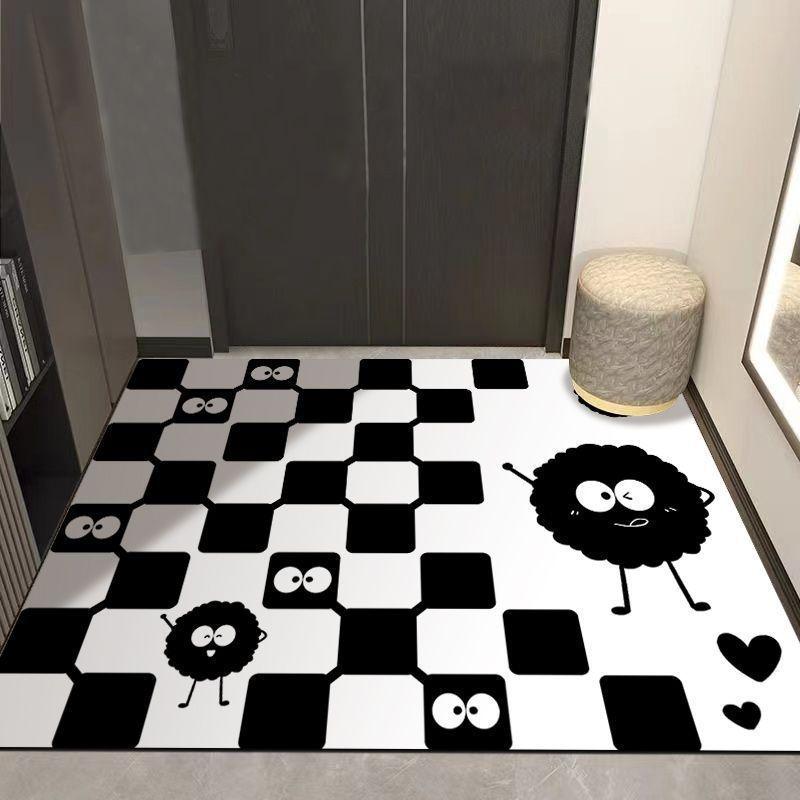 Modern Simple Bathroom Floor Mat Door Absorbent Non-slip Foot Mat Household Bathroom Mat Toilet Sink Carpet