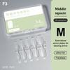 100Pcs/box Single Size Full Cover Nail Tips Clear Press On The Tip Nail Matte False Nail Tips Nail Extension Art Salon