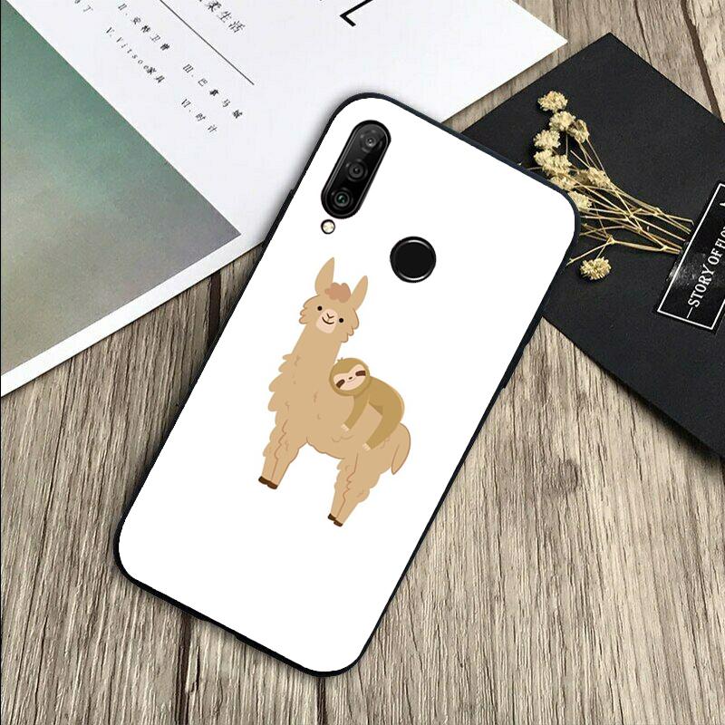 Cute Lovely Cozy Sloth Animal For Huawei Nova 5T 9 10 SE 7i 8i 11i 12i Y73 Y90 Y70 Y72 Y61 Y91 P60 Pro P40 P30 Lite Case