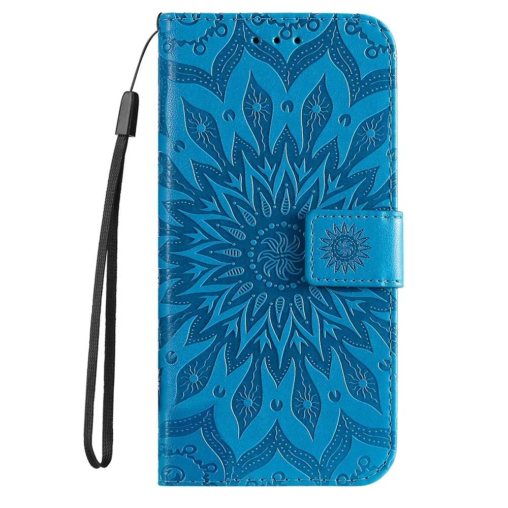 3D Embossed Pattern Flip Case For Moto G06 G56 G86 G05 G15 G55 G85 Stand PU Leather Wallet Cover Card Holder Strap