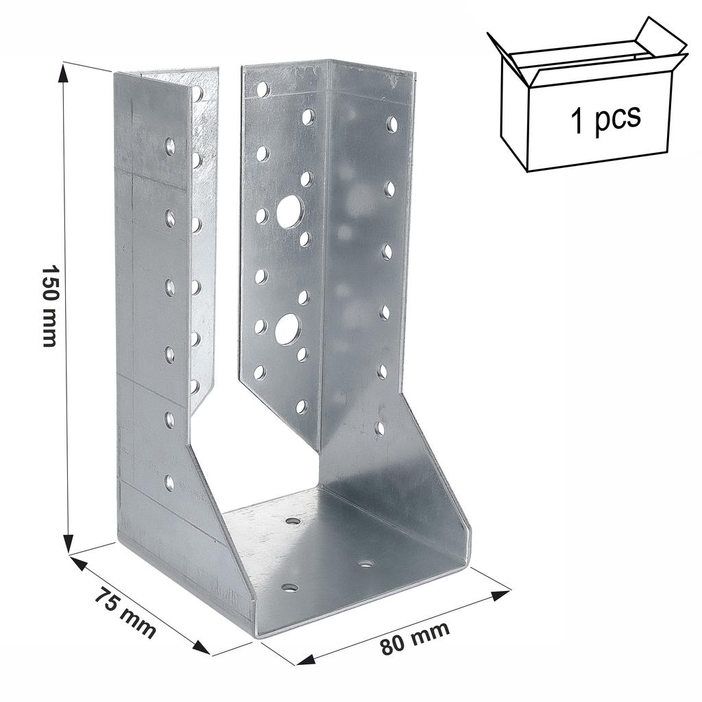 Beam hanger WZ83 80x150x75x2.0 (1)