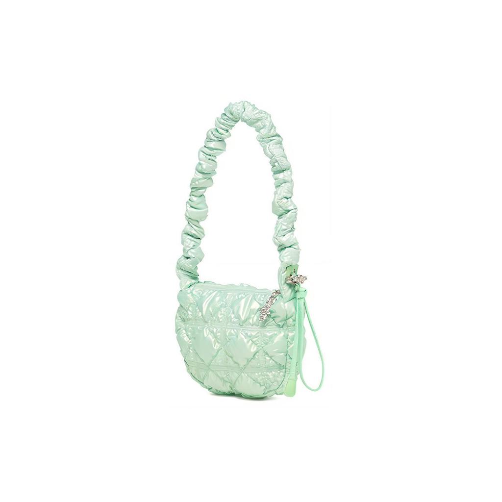 New CARLYN Nylon Spell PU Cloud Bag, Handbag, Shoulder Bag Unisex Neon Green H73301010MT