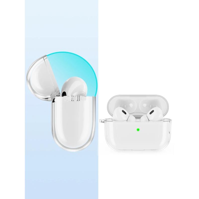 Átlátszó fülhallgató tok Airpods Pro 2 Generation 2022 tokok Hard PC átlátszó fejhallgató fedél Airpods 3 2 1 töltőtáskákhoz