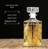 Crystal Whiskey & Wine Glass Bottles - Sealed & Empty for Homebrew
