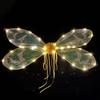 Dress Up Cicada Wing Light Up Dragonflies Wing Halloween Costume Wing LED Elves Wing Princess Wing for Women Girls Teens
