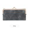 Multi-Functional Long Wallets Mobile Phone Bag Multi-Card Solid Color Zipper Wallet Women Card Holder Vintage Clutch Coin Purse