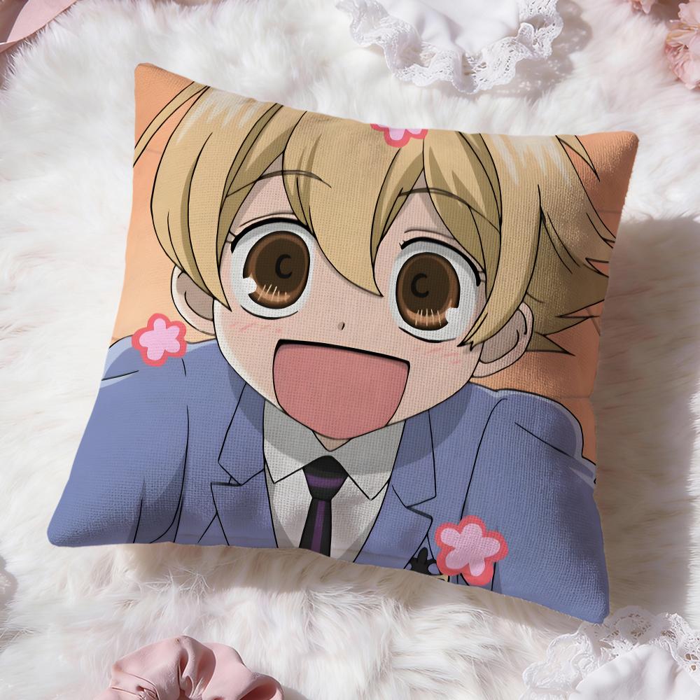 Ouran High School Host ClubS Cushion Cover Premium Comfort Reversible Pillow Cove -Two in One Design for Any Room & Car Interior