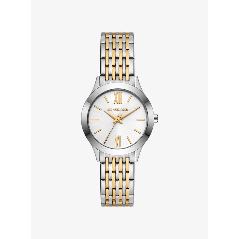 Мини-часы Michael Kors Aspyn двухцветные MKO1217 серебряный