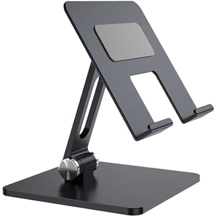 AISENS - MS2PXXL-183 - Support de Bureau XXL réglable (2 pivots) pour Mobile/Tablette, Gris