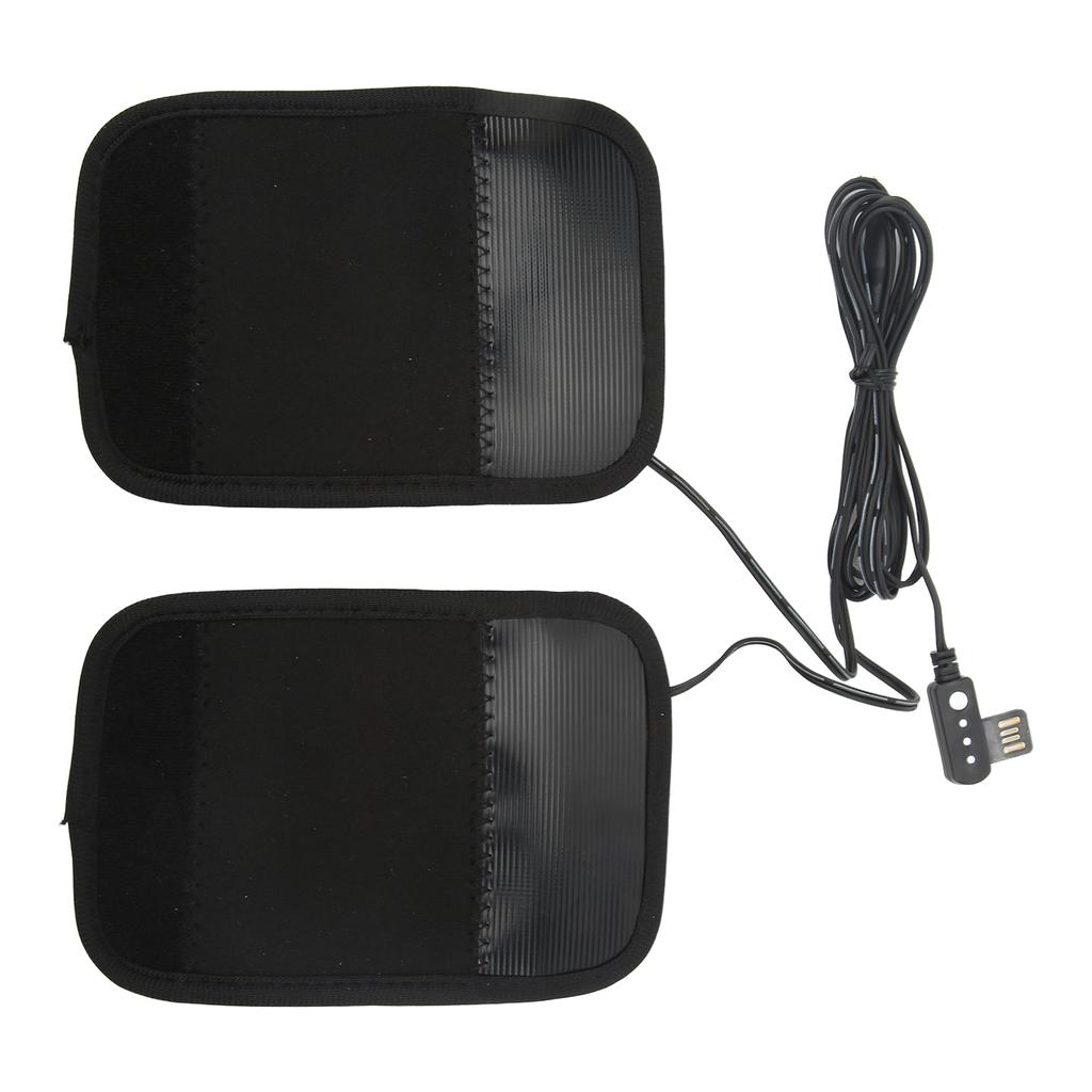 Motorcycle USB Heating Handle Cover 5V 15W Heated Grip Gloves 3 Gear Control for 22‑32mm Handle Diameter ATV