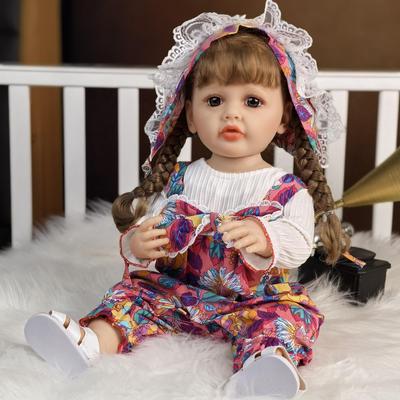 Dekoracja Halloweenowa 55cm Realistyczna Lalka Reborn Pełny Silikon Winyl Bebe Reborn Lalka Najlepsze Prezenty Bożonarodzeniowe Dziewczynka z Ukorzenionymi Włosami Wykonana z KEIUMI