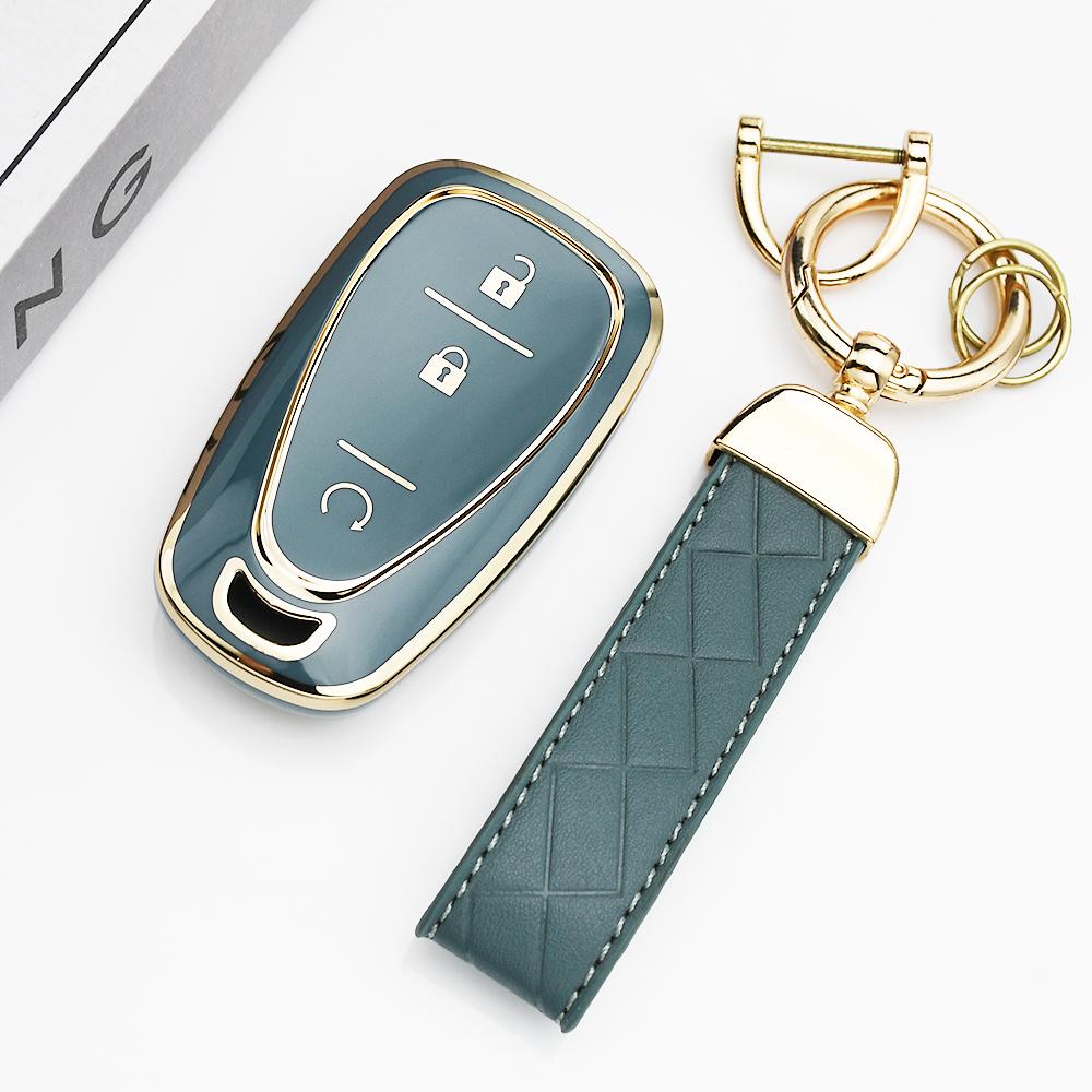 Tpu 3 Buttons Car Key Case Cover Smart Key Shell For Chevrolet Chevy Malibu Camaro Cruze Traverse Spark Equinox Sonic Volt Bolt