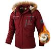 Polstret, fortykket, uformelt, hettejakke for menn, vindtett, vanntett vinter utendørs Soft Shell Sportsklær