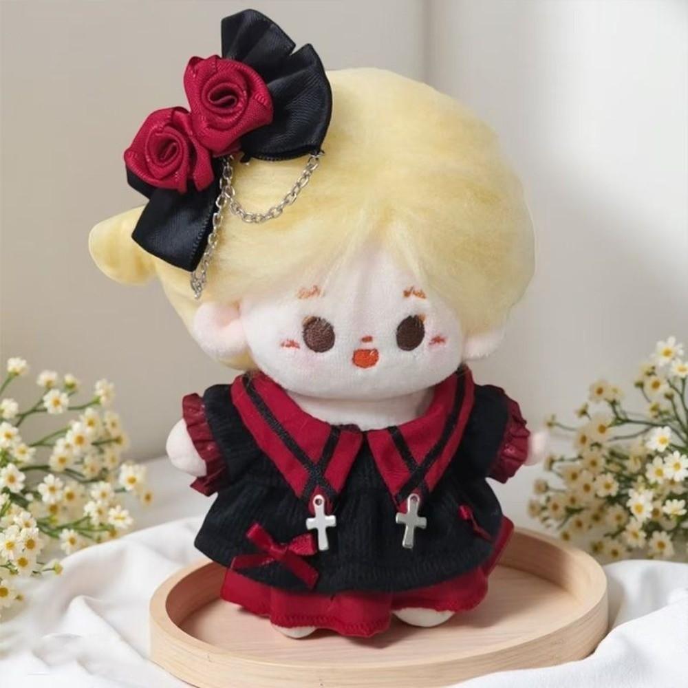 Bow Hair Clip Doll Clothes Outfit Flower Doll Dress Up Set  Children's Gift