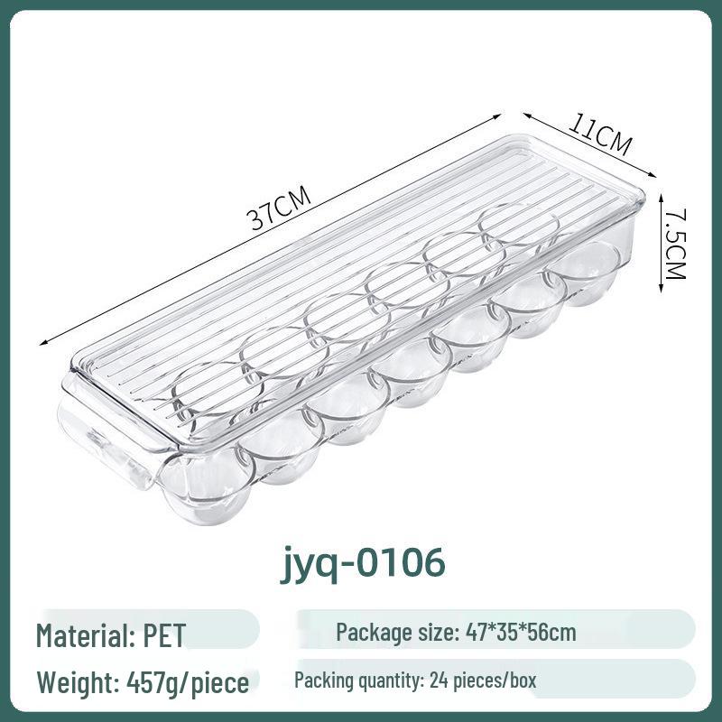 Food-Grade Transparent Refrigerator Storage Box – Large Capacity for Kitchen Organizing