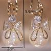 2PC Women's European and American Trendy Bow Earrings Outdoor Travel Carnival Banquet Party Festival Dressing Gift 7560