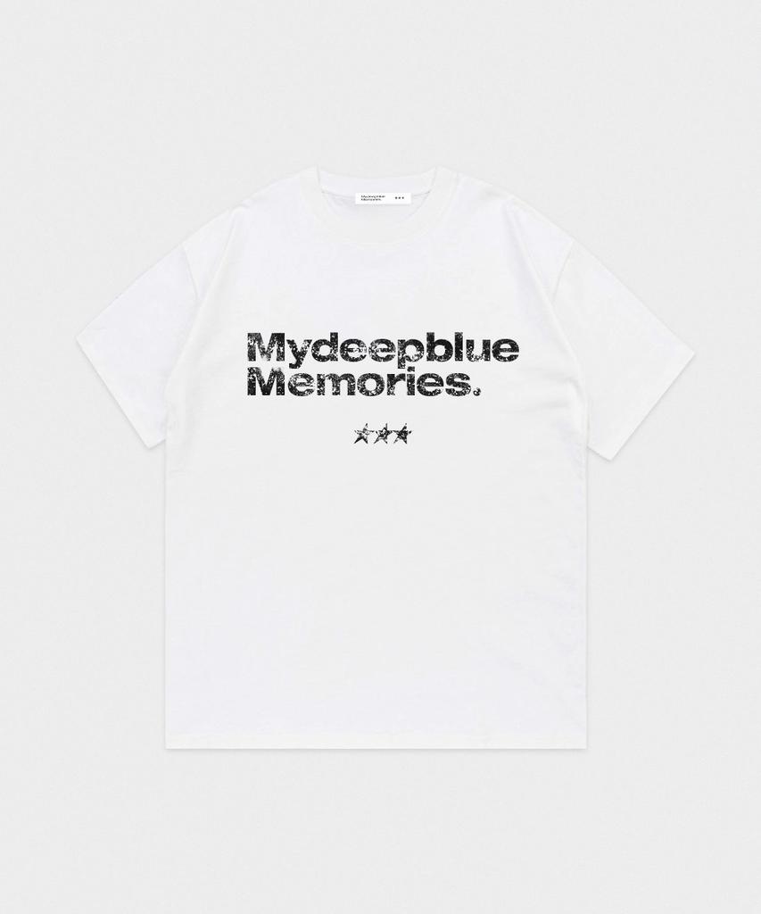 Maidibbeullumemolijeu Mm Text T-Shirts(White)
