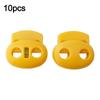 10Pcs Two Hole Cord Lock Spring Mechanism Clip Plastic Stopper Adjustable Shoelace Accessorie For Sportswear/Shoes/Elastic Band