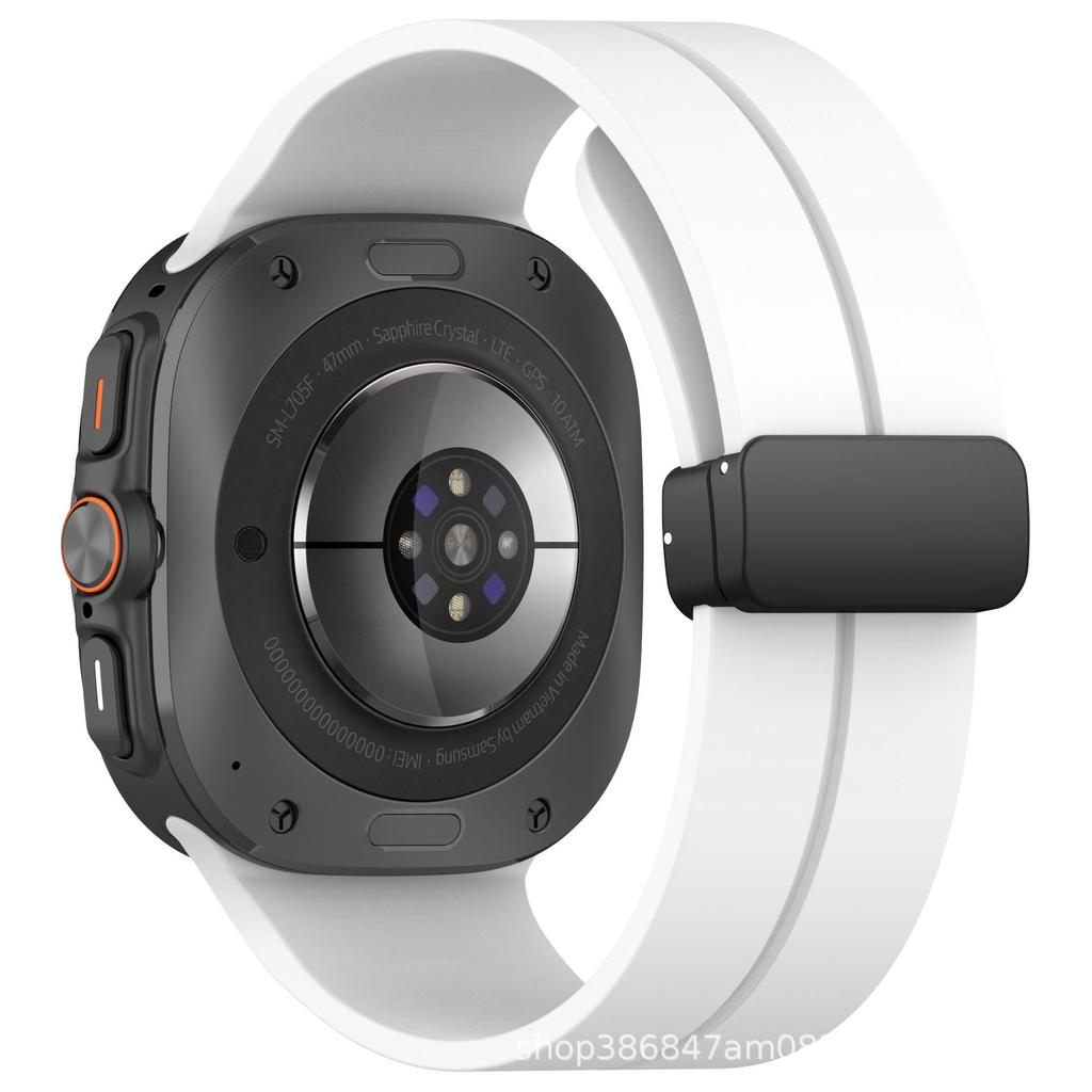 Samsung Galaxy Watch7 Ultra Silicone 47MM Grooved Magnetic Buckle Wristband