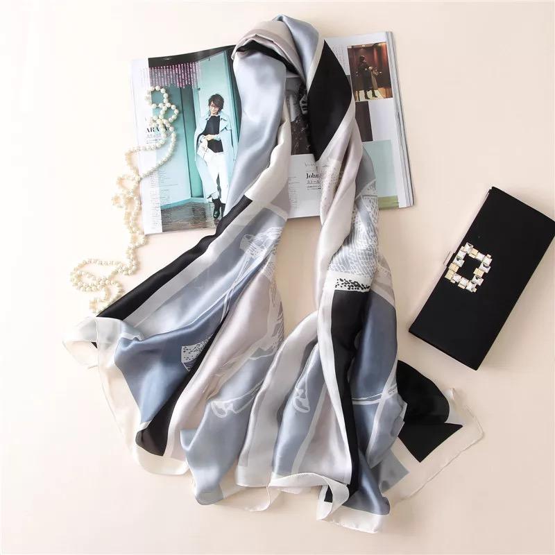 180*90cm muffler new Luxury Brand Scarf Women Shawls Wraps Spring Hijab Bufanda Foulard Female Bandana Beach Stoles Silk
